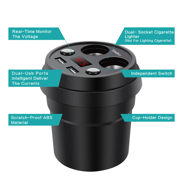 Cup Power Socket Adapter
